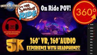 The Simpsons Ride, Immersive VR On Ride POV! - Universal Studios Hollywood [5K 360° | 360° Audio]