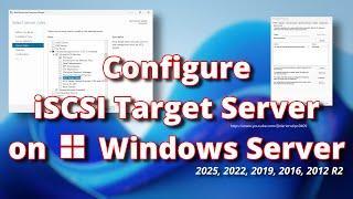 Configure iSCSI Target Server on Windows Server