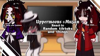 Uppermoons +Muzan react to random tiktoks and things// Part 4/??? // KNY/Demon slayer