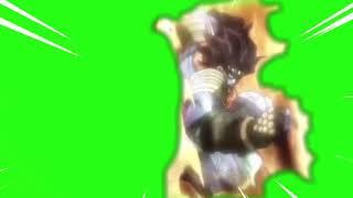 Star Platinum punching green screen