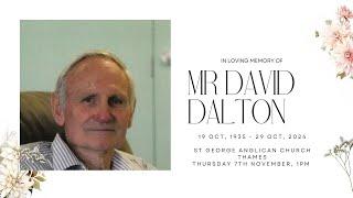 The Memorial Service of Mr David Dalton