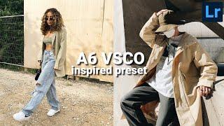 A6 VSCO inspired preset | Instagram feed ideas | lightroom mobile tutorial
