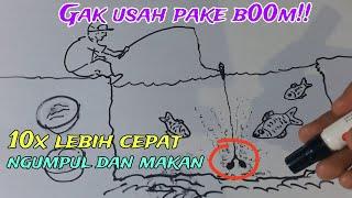 Teknik baru mancing ikan tanpa gunakan pengumpul ikan bandul.