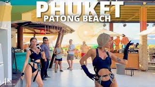 【4K】Patong Beach Walking Tour  Stunning Beach Club | Gorgeous Phuket 2025