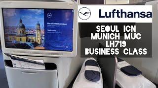 [Review] Lufthansa LH719 A350 Business Class: Seoul Incheon ICN - Munich MUC, Meals, and Seat