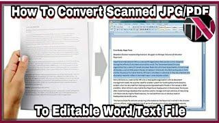 Edit/Modify Scan Document Paper