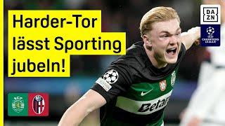 Sporting rettet sich in die Playoffs:  Sporting CP - FC Bologna | UEFA Champions League | DAZN