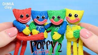 Poppy Playtime Chapter 2 All HUGGY WUGGY (Mini Huggies) with clay, sculpture timelapse