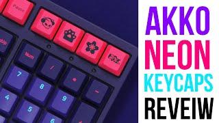 Best Budget Keycaps? | Akko Neon ASA Profile Keycaps Review