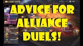 Advice for Alliance Duels!