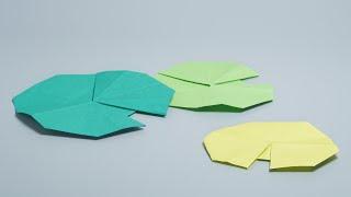 Origami Lily Pad By B. Domangue 摺紙 睡蓮葉 折り紙 リリーパッド