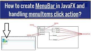 JavaFX MenuBar Tutorial | How to create and handling menu items click action?