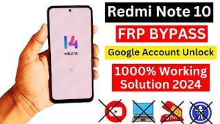 Redmi Note 10 Frp Bypass Miui 14 Without Pc | Apps Not Disable | No Apk Install New Method 2024