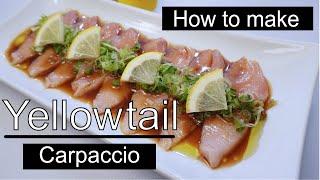 yellowtail part 3. How to make yellowtail carpaccio with jalapeno.