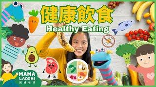 Healthy Eating for Kids in Chinese 健康飲食 - 教小朋友怎麼吃得健康  | Eat the Rainbow   均衡營養，認識食物種類， 食物標籤‍🟫