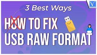 How to Fix USB RAW Format - 3 Best Ways