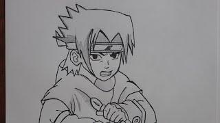 How to Draw Sasuke | Anime Drawing | Naruto Shippuden | Artroid #naruto #sasuke #trending #anime