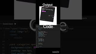 Animated card with HTML CSS part-2 #csscoding #programming