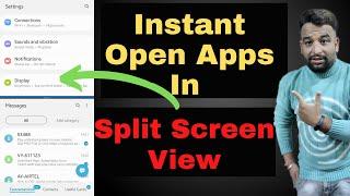 Instant Open Apps in Split Screen View On Samsung Galaxy,Samsung Edge Pannel Hidden Features