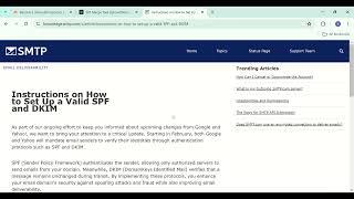 SMTP.com Domain Authentication | Setup SPF DKIM DMARC Records