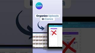 THE BEST Canva TIP to Organize Your Uploads Efficiently! #canvatutorial