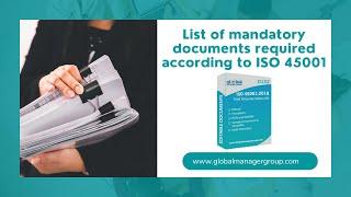 List of mandatory documents according to ISO 45001