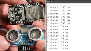 How to Use ESP32 with HCSR04 Ultrasonic Sonar sensor and Arduino IDE