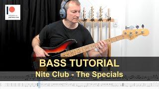 Nite Klub - The Specials | Bass Tutorial (Sheet + TABs)