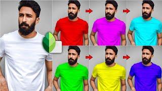 Change clothes color in snapseed | how to change t-shirt colour photo editing tutorial