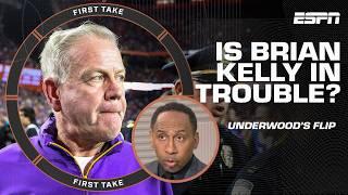 Stephen A.: 'Brian Kelly is in a world of trouble at LSU' after Bryce Underwood's flip | First Take