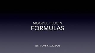 Moodle Plugin -  Formulas -  Examples