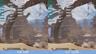 Apex Legends Radeon RX 550 vs. GeForce GT 1030 - Gameplay Benchmark Test (Ryzen 3 2200G)