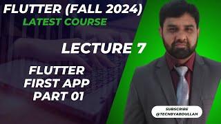 Flutter in Urdu 2024 | Flutter First App Part 01 | @techbyabdullah #flutterinhindi