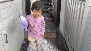 Bubble maza play by Manvira#funny #bubbles #shortsyoutube #entertainingvideos