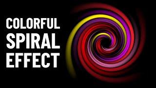 How to Create Colorful Spiral Effect in Adobe Photoshop