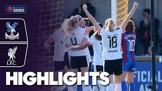 Matthews' Early Strike Gives Reds 3 Points | Crystal Palace v Liverpool | Barclays WSL 2024-25