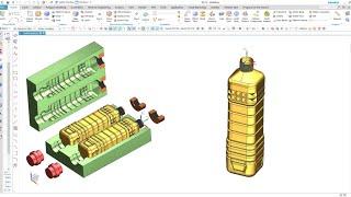 How to design a Blow Mold complete Design in Siemens nx core cavity without mold wizard #nxcad