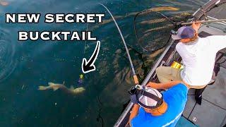 NEW SECRET BUCKTAIL CRUSHES MUSKIES! (Ultra clear water)