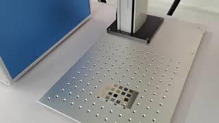 JPT 60w mopa fiber laser marking machine marking color on stainless steel