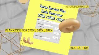 Service plan code generator  Xer. 57xx , 58xx , 59xx