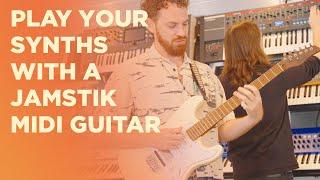 Playing Synthesizers...with a Guitar?! Jamstik Visits the Perfect Circuit Showroom