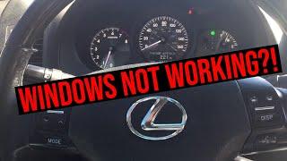 How to fix automatic windows on your Lexus or Toyota that don't work.