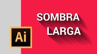 Texto con sombra larga  - Adobe Illustrator