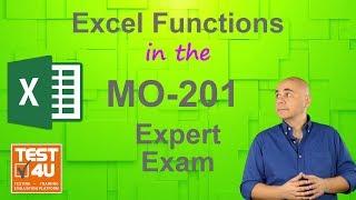 Learn all the Functions of the Microsoft MO-201 Excel Expert Exam (MOS 2019 / 365)