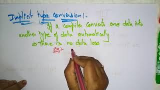 Type Conversion | Implicit & Explicit | Compiler design | Lec-41 | Bhanu Priya