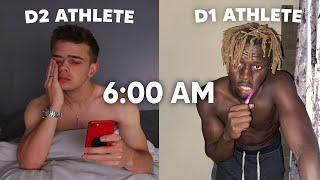 Day In The Life: D1 Athlete vs D2 Athlete ft. @WilliamAkio