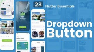 Flutter Essentials 23. DropdownButton