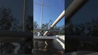 The mast going up on stormranger