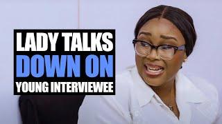 Lady Talks Down On Young Interviewee, But Later Found Out She Was... | Moci Studios