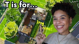 Building a *TINY* home in the sims 4! Alphabet Build Challenge (Pt. 20)